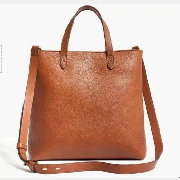 Madewell Handbags - Madewell Zip Top Transport Leather Crossbody Bag